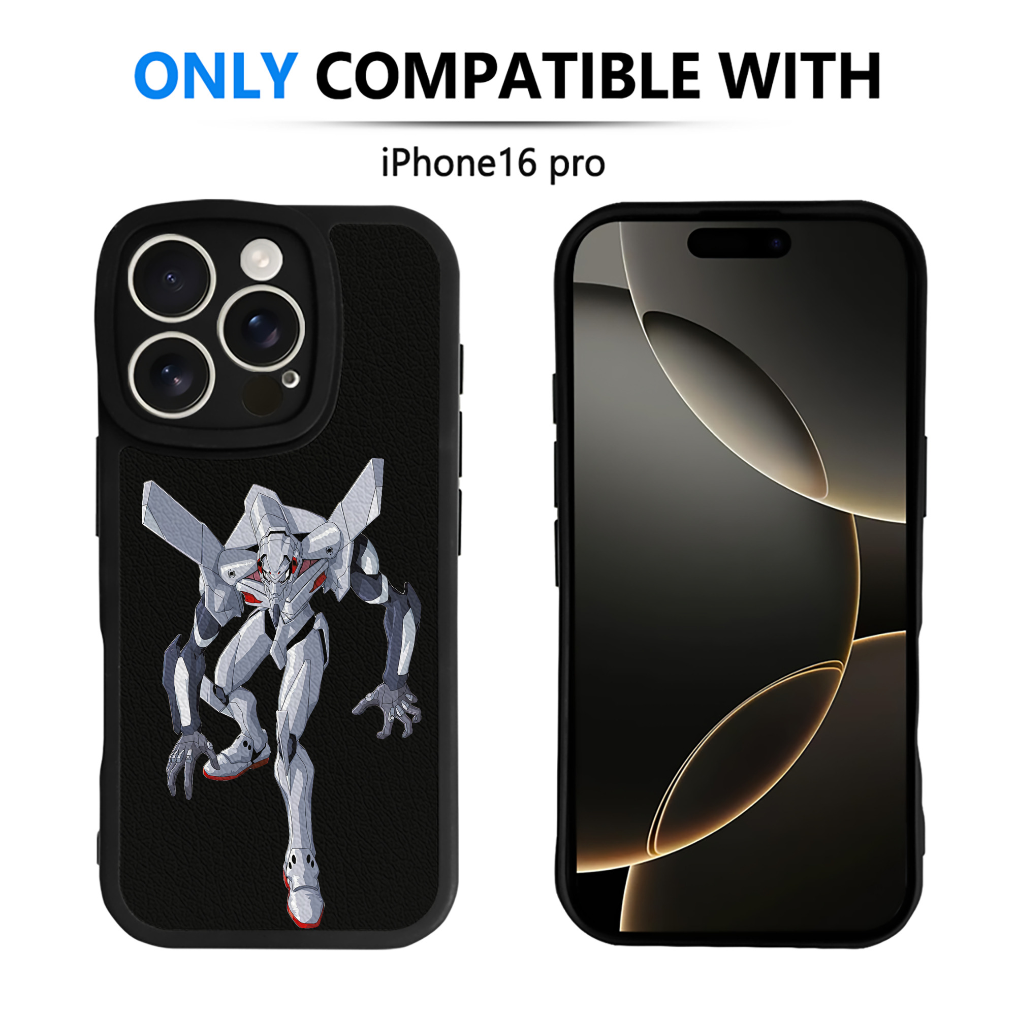 （画像用） EVA 新世紀エヴァンゲリオン 【iPhone 16シリーズ対応】シリコンスマホケース（レザー調） 材質：シリコン
